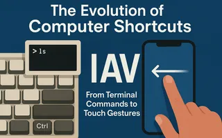 The evolution of computer shortcuts